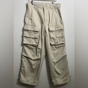 BDG Men’s Cargo Pants Beige Utility Y2K Streetwear Size S